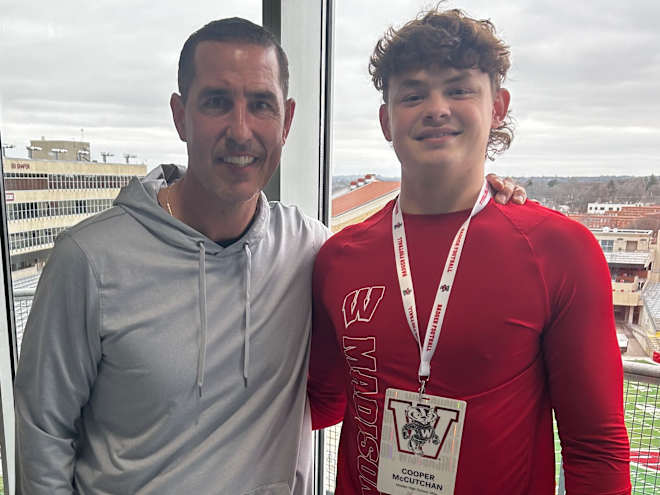 2026 three-star TE Cooper McCutchan gets his first look at Wisconsin