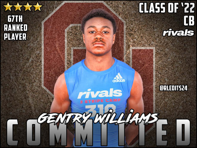 Rivals100 CB Gentry Williams to Oklahoma: ‘I don’t take Norman for granted’