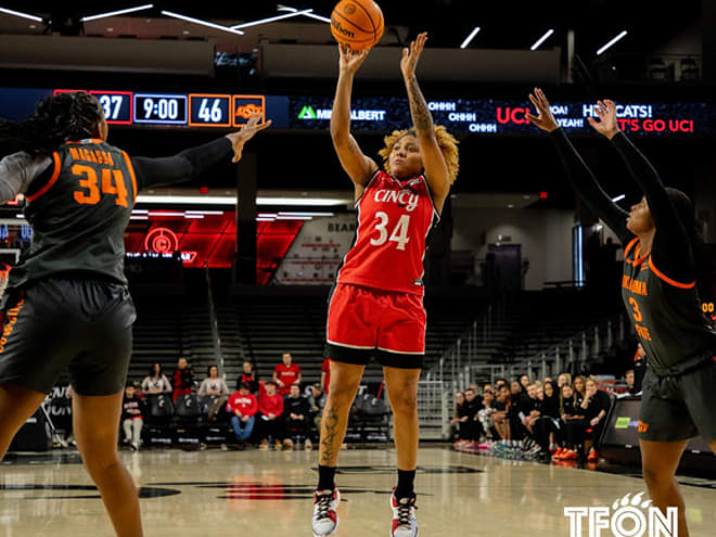 WBB: Cold night, Bearcats can't keep up with Oklahoma State, 64-48