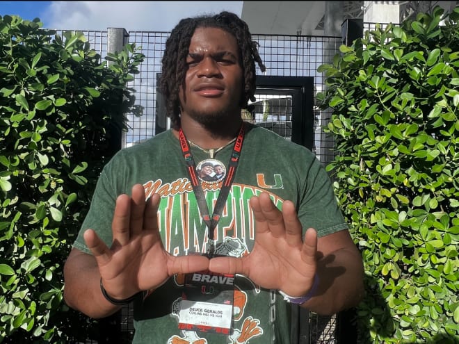 Top-ranked defensive tackle Duece Geralds raves about visit to Miami