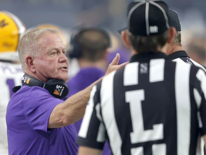 Brian Kelly seeks more efficiency in LSU's ground game