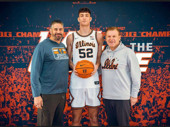 Serbian big man Aleksa Dimitrijević visits Illinois