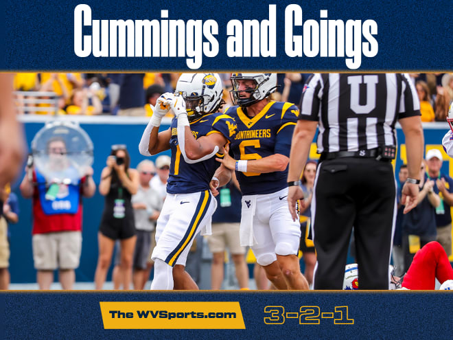 Cummings and Goings: The WVSports.com: 3-2-1