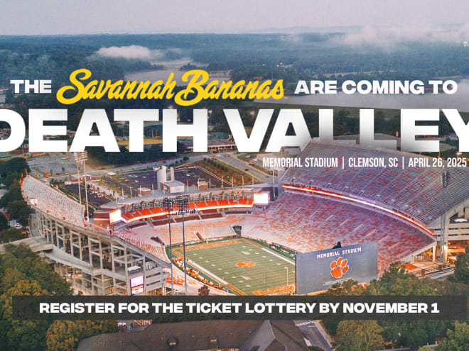 Clemson's Death Valley selected as Banana Ball World Tour host site