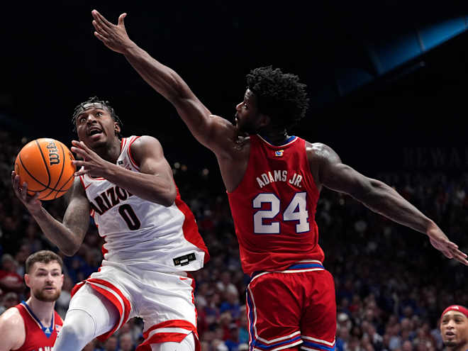 WATCH: Arizona PG Jaden Braldey postgame (Kansas)