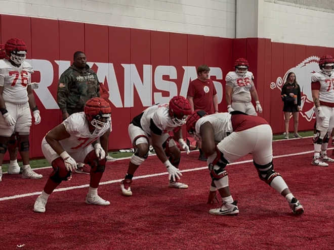 WATCH: Video from Arkansas' 5th spring practice