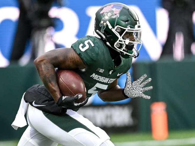 Michigan State wide receiver Germie Bernard enters portal