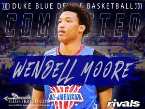 Five-star Wendell Moore says he's headed to Duke