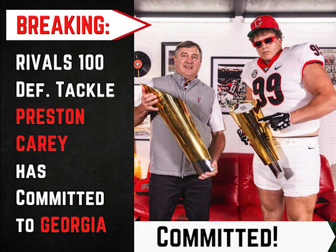 Rivals300 defensive tackle Preston Carey commits to Georgia