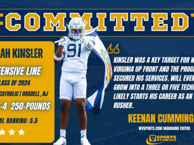 2024 DL Kinsler picks West Virginia football