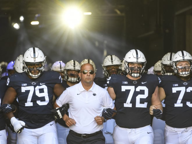 How does James Franklin assess PSU's OL after four weeks?