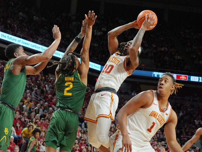 No. 3 Cyclones roll past 25th-ranked Baylor in Ames