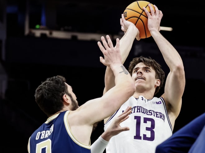 Barnhizer shakes off slow start to lead NU with a double-double vs. Ga Tech