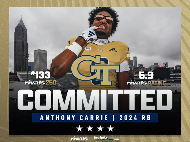 Georgia Tech lands Rivals250 RB Anthony Carrie on Signing Day
