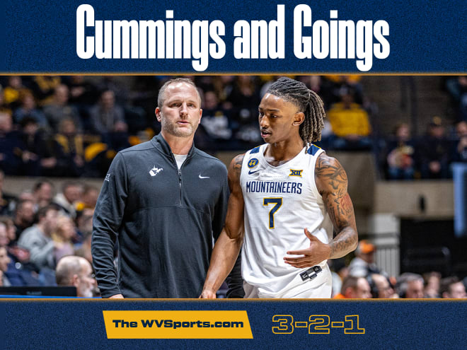 Cummings and Goings: The WVSports.com: 3-2-1