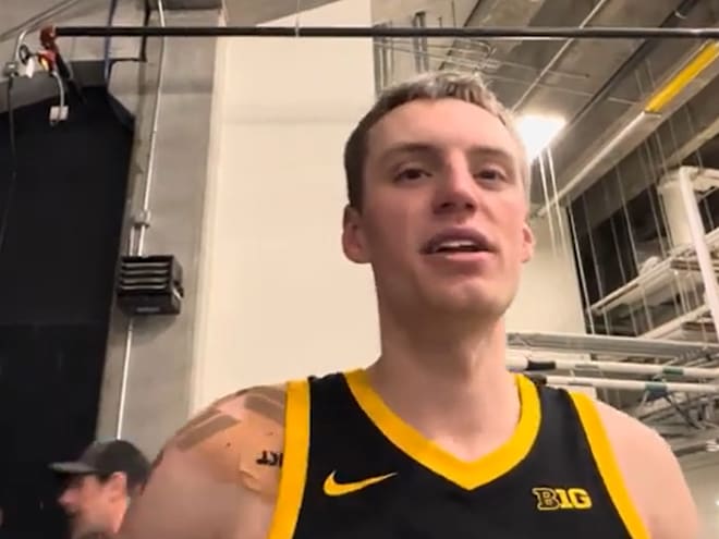 WATCH: Payton Sandfort Talks Iowa Win Over Nebraska