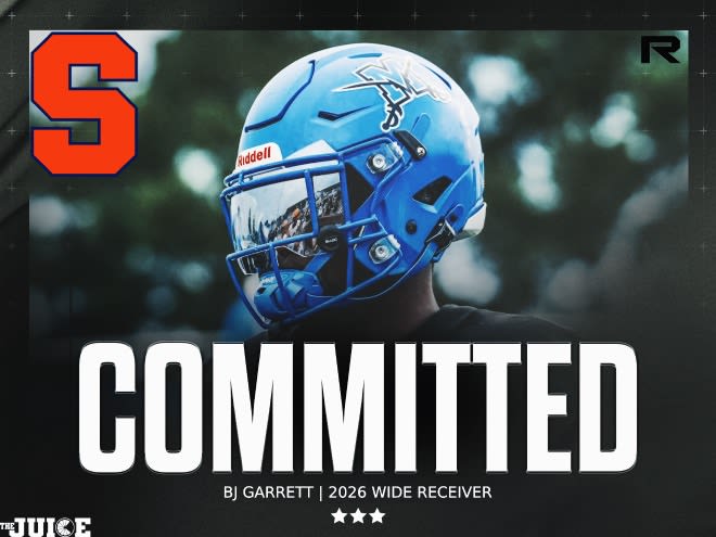 2026 WR BJ Garrett commits to Syracuse: 'It was the best decision for me'