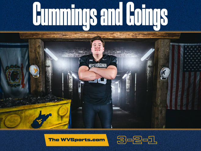 Cummings and Goings: The WVSports.com: 3-2-1