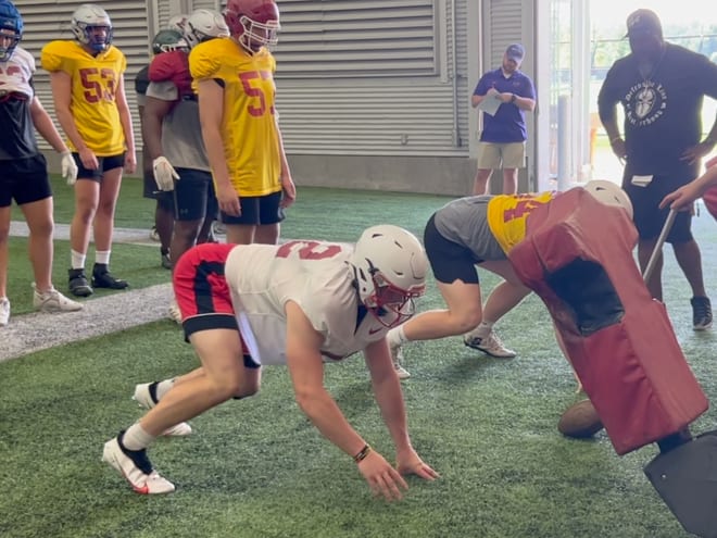 VIDEO: 2025 Algona (IA) DE Jack Limbaugh at Iowa State Big Man Camp