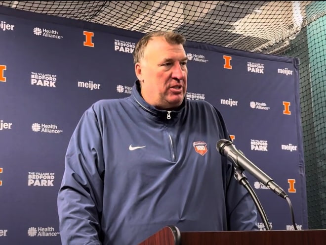 Watch:  Illini coach Bret Bielema post game vs. Northwestern