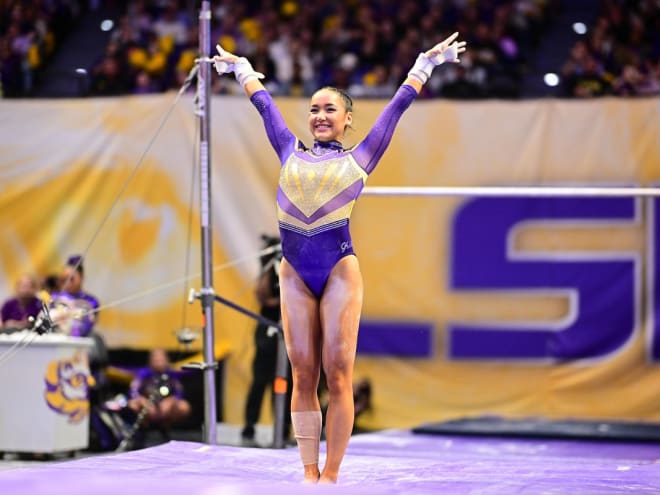 No. 2 LSU Gymnastics tops No. 7 Florida, 197.550-197.450