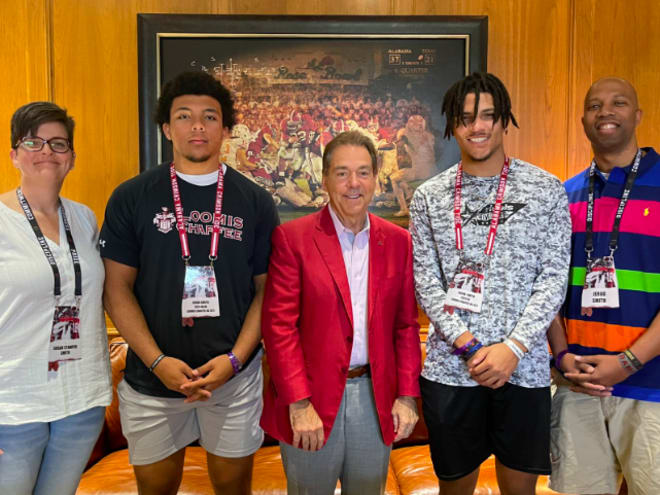 Twins have amazing experience camping with Alabama