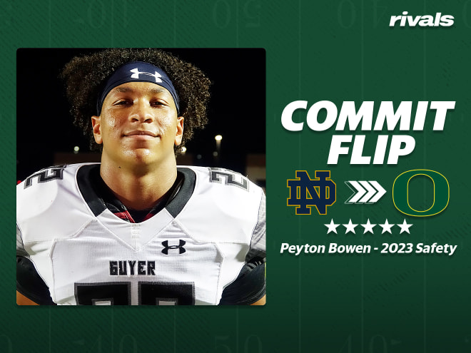 Oregon flips five-star safety Peyton Bowen from Notre Dame