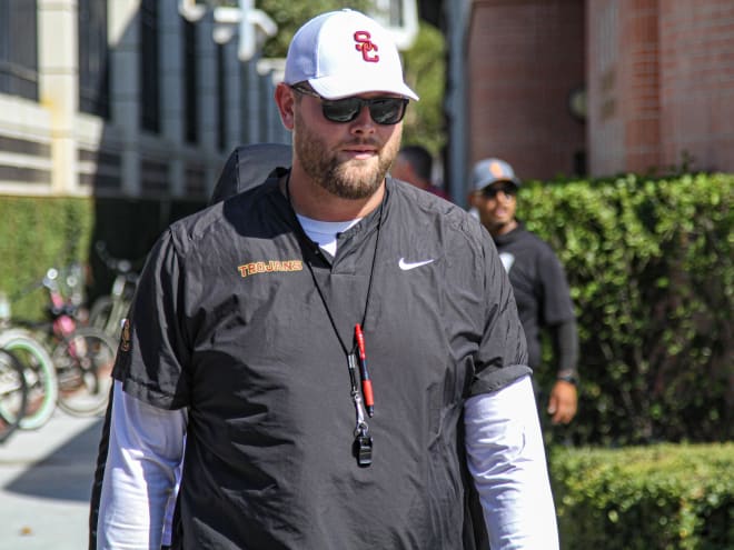 Zach Hanson talks transition from coaching USC's TEs to OL