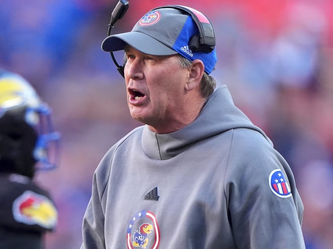 Watch: Kansas head coach Lance Leipold after the Iowa State game