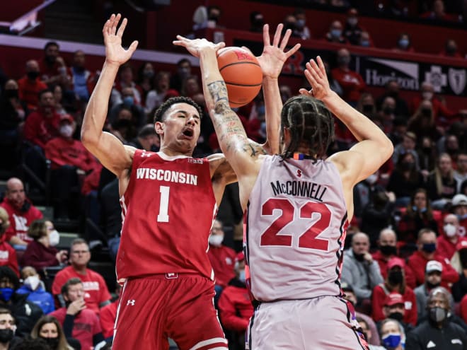 Caleb McConnell happy, humble, & thankful after winning B1G's DPOY award