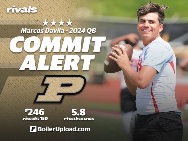 Purdue lands commitment from four-star QB Marcos Davila