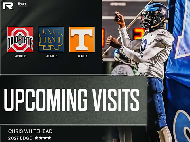 Top-30 2027 EDGE Chris Whitehead sets three visits