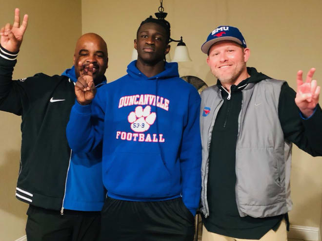 2026 Duncanville DE Landon Barnes talks SMU offer and recruitment