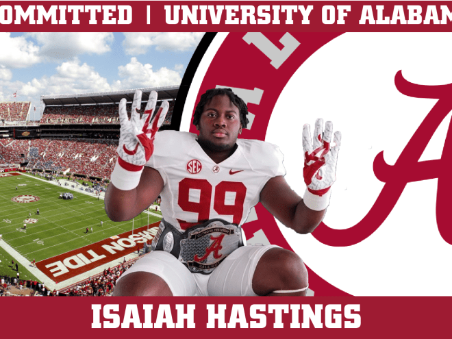 Alabama is 'best fit' for Isaiah Hastings