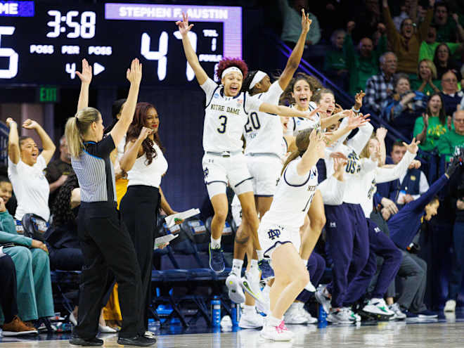 Notre Dame WBB gets defensive in NCAA Tourney opening romp over SFA