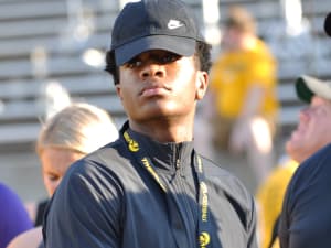Michigan safety enjoys Iowa visit