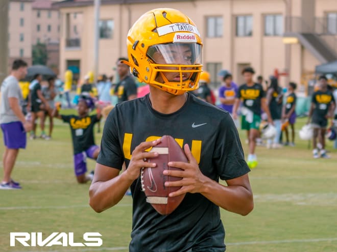 Share:




2027 four-star QB Trae Taylor sees value in recent Purdue game