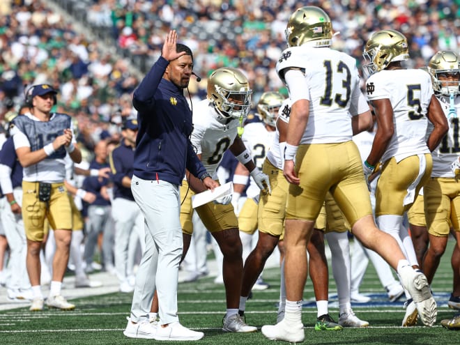 Notre Dame coach Marcus Freeman press conference transcript after Navy win