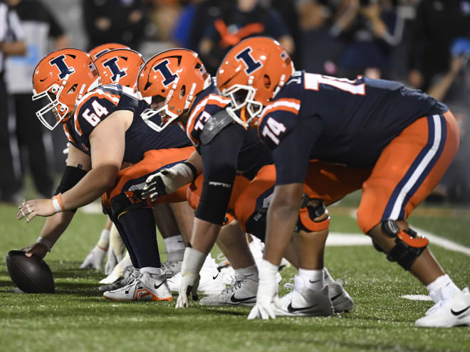 Illinois football depth chart vs. Oregon