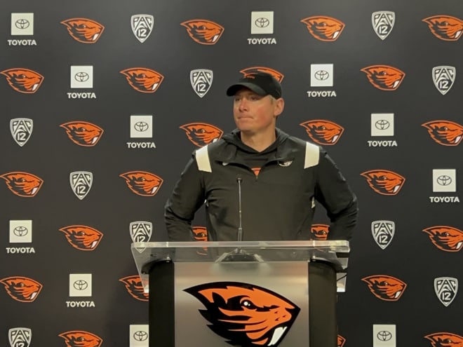 WATCH: Oregon State Football Talks Upset Win Over No. 25 Washington State