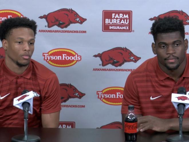 VIDEO: Raylen Sharpe, Stephen Dix Jr. talk spring practice