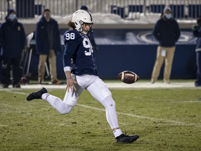 Jordan Stout makes appearance at Penn State basketball game