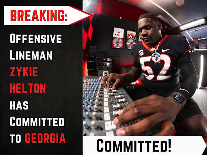Four-star offensive lineman Zykie Helton commits to Georgia