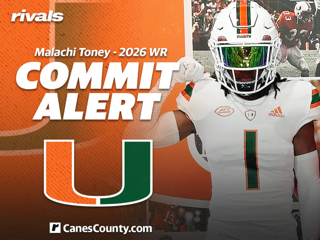 Four-star 2025 WR Malachi Toney re-commits to the Hurricanes