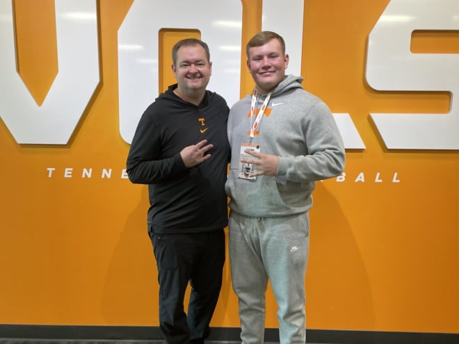 2026 4-star OL Grant Wise visits Tennessee, Vols return the visit