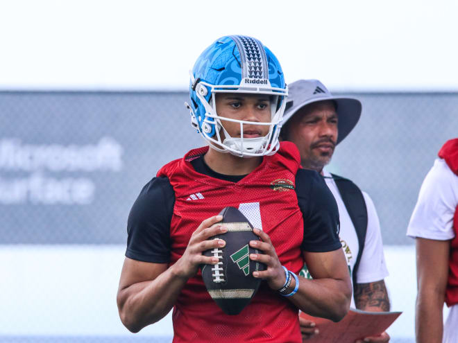 WATCH: USC freshman QB Husan Longstreet on Day 1 at the Polynesian Bowl