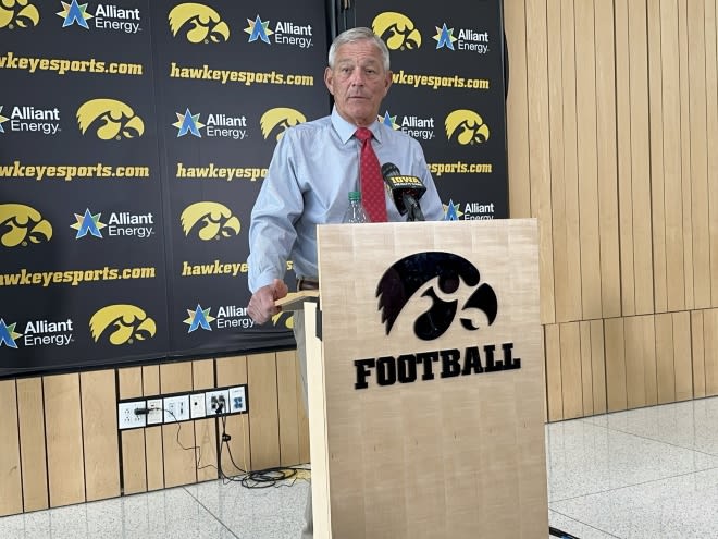 WATCH: Kirk Ferentz on Iowa's QB Situation, Defensive Issues