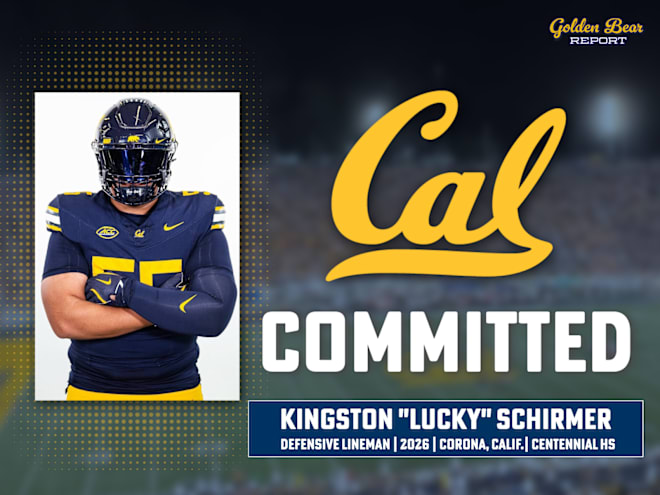 In-state DT Kingston Schirmer becomes Cal's 18th 2026 commitment