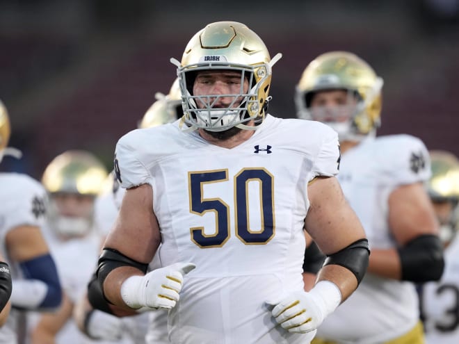 Notre Dame starting OL Rocco Spindler enters transfer portal