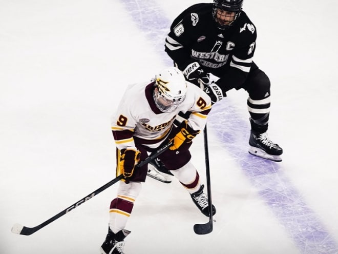 Sun Devils fall in overtime on senior night to split Western Mich. series